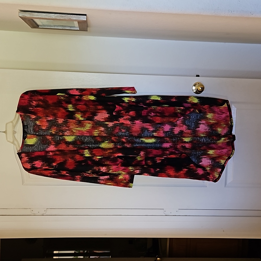 Long sleeve duster cardigan size MP. G by Guliana multicolored